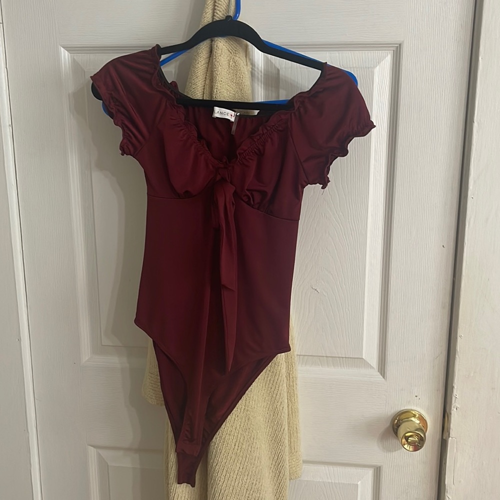 Maroon one piece, S